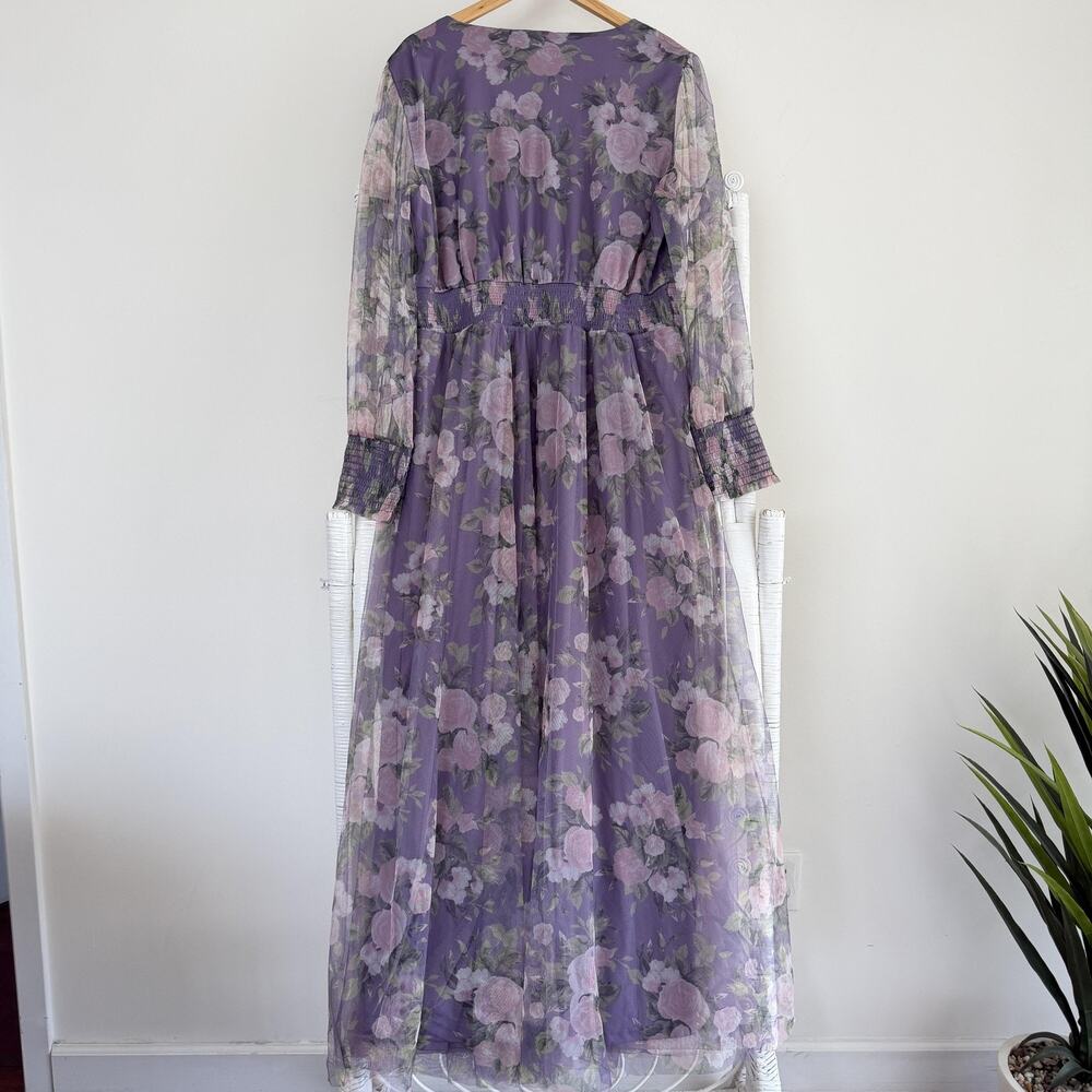 Baltic Born Dress 3XL Purple Layla‎ Tulle Floral Maxi Boho Romantic Ethereal - Picture 5 of 10